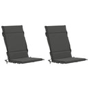 2-delt højt rygstol puder GEMERT 2 pcs 100% polyester Antracit