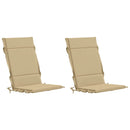 2-delt højt rygstol puder GEMERT 2 pcs 100% polyester Beige