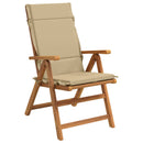 2-delt højt rygstol puder GEMERT 2 pcs 100% polyester Beige