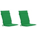 2-delt højt rygstol puder GEMERT 2 pcs 100% polyester Grøn