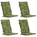 4-delt højt rygstol puder GEMERT 4 pcs 100% polyester