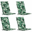 4-delt højt rygstol puder GEMERT 4 pcs 100% polyester