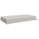 Sædehynde SOEST 100% polyester Hvid 120 x 60 x 15 cm