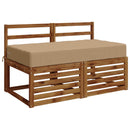 Sædehynde SOEST 100% polyester Sandfarvet 120 x 60 x 15 cm