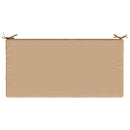 Sædehynde SOEST 100% polyester Sandfarvet 120 x 60 x 15 cm