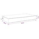 Sædehynde SOEST 100% polyester Sort 120 x 60 x 15 cm