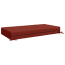 Sædehynde SOEST 100% polyester Rød 120 x 60 x 15 cm