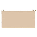 Sædehynde SOEST 100% polyester Cremefarvet 120 x 60 x 15 cm