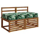 Sædehynde SOEST 100% polyester Bladmønster 120 x 60 x 15 cm