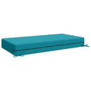 Sædehynde SOEST 100% polyester Turkis 120 x 60 x 15 cm