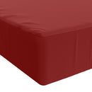 Sædehynde SOEST 100% polyester Vinrød 120 x 60 x 15 cm
