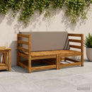 Ryghynde SOEST 100% polyester Gråbrun 120 x 20 x 40 cm
