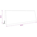 Ryghynde SOEST 100% polyester Gråbrun 120 x 20 x 40 cm