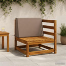 Ryghynde SOEST 100% polyester Gråbrun 60 x 20 x 40 cm