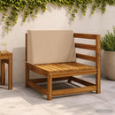 Ryghynde SOEST 100% polyester Sandfarvet 60 x 20 x 40 cm
