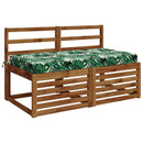 Sædehynde SOEST 100% polyester Bladmønster 120 x 80 x 10 cm