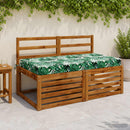 Sædehynde SOEST 100% polyester Bladmønster 120 x 80 x 10 cm