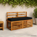 Sædehynde SOEST 100% polyester Sort 120 x 40 x 10 cm