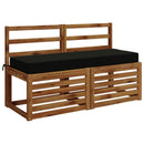 Sædehynde SOEST 100% polyester Sort 120 x 40 x 10 cm