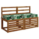 Sædehynde SOEST 100% polyester Bladmønster 120 x 40 x 10 cm