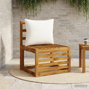 1-delte rygpuder PUTTEN 100% polyester Hvid 50 x 40 x 15 cm