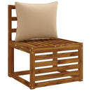 1-delte rygpuder PUTTEN 100% polyester Sandfarvet