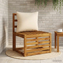1-delte rygpuder PUTTEN 100% polyester Cremefarvet