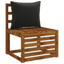 1-delte rygpuder PUTTEN 100% polyester Sort 50 x 40 x 15 cm