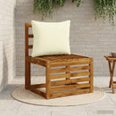 1-delte rygpuder PUTTEN 100% polyester Cremefarvet