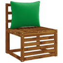 1-delte rygpuder PUTTEN 100% polyester Grøn 50 x 40 x 15 cm