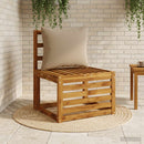 1-delte rygpuder PUTTEN 100% polyester Gråbrun 60 x 40 x 15 cm