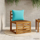 1-delte rygpuder PUTTEN 100% polyester Turkis 50 x 40 x 15 cm