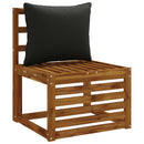 1-delte rygpuder PUTTEN 100% polyester Sort 60 x 40 x 15 cm