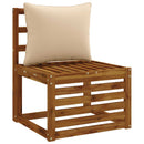 1-delte rygpuder PUTTEN 100% polyester Cremefarvet