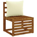 1-delte rygpuder PUTTEN 100% polyester Cremefarvet