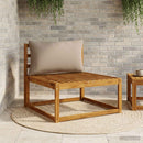1-delte rygpuder PUTTEN 100% polyester Gråbrun 70 x 40 x 15 cm