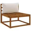 1-delte rygpuder PUTTEN 100% polyester Hvid 70 x 40 x 15 cm