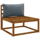 1-delte rygpuder PUTTEN 100% polyester Blå 70 x 40 x 15 cm