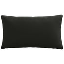 1-delte rygpuder PUTTEN 100% polyester Sort 70 x 40 x 15 cm