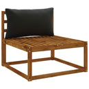 1-delte rygpuder PUTTEN 100% polyester Sort 70 x 40 x 15 cm