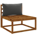 1-delte rygpuder PUTTEN 100% polyester Antracit 70 x 40 x 15 cm