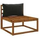1-delte rygpuder PUTTEN 100% polyester Sort 70 x 40 x 15 cm