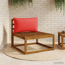 1-delte rygpuder PUTTEN 100% polyester Rød 70 x 40 x 15 cm