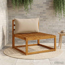 1-delte rygpuder PUTTEN 100% polyester Gråbrun 70 x 40 x 15 cm