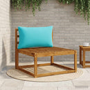 1-delte rygpuder PUTTEN 100% polyester Turkis 80 x 40 x 15 cm