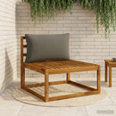 1-delte rygpuder PUTTEN 100% polyester Antracit 80 x 40 x 15 cm