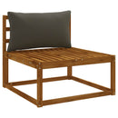 1-delte rygpuder PUTTEN 100% polyester Antracit 80 x 40 x 15 cm