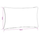 1-delte rygpuder PUTTEN 100% polyester Antracit 80 x 40 x 15 cm