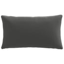 1-delte rygpuder PUTTEN 100% polyester Antracit 80 x 40 x 15 cm
