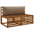 1-delte rygpuder PUTTEN 100% polyester Gråbrun 120 x 40 x 15 cm